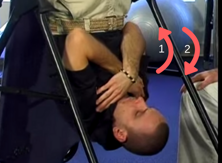 inverted situp inversion table exercises