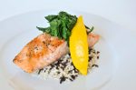 salmon & spinach