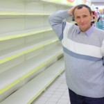 Empty Shelves After Crisis