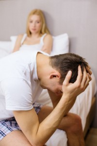 Men Upset with women on bed