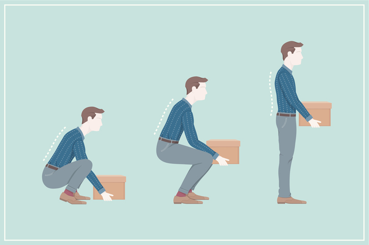 correct lifting posture 